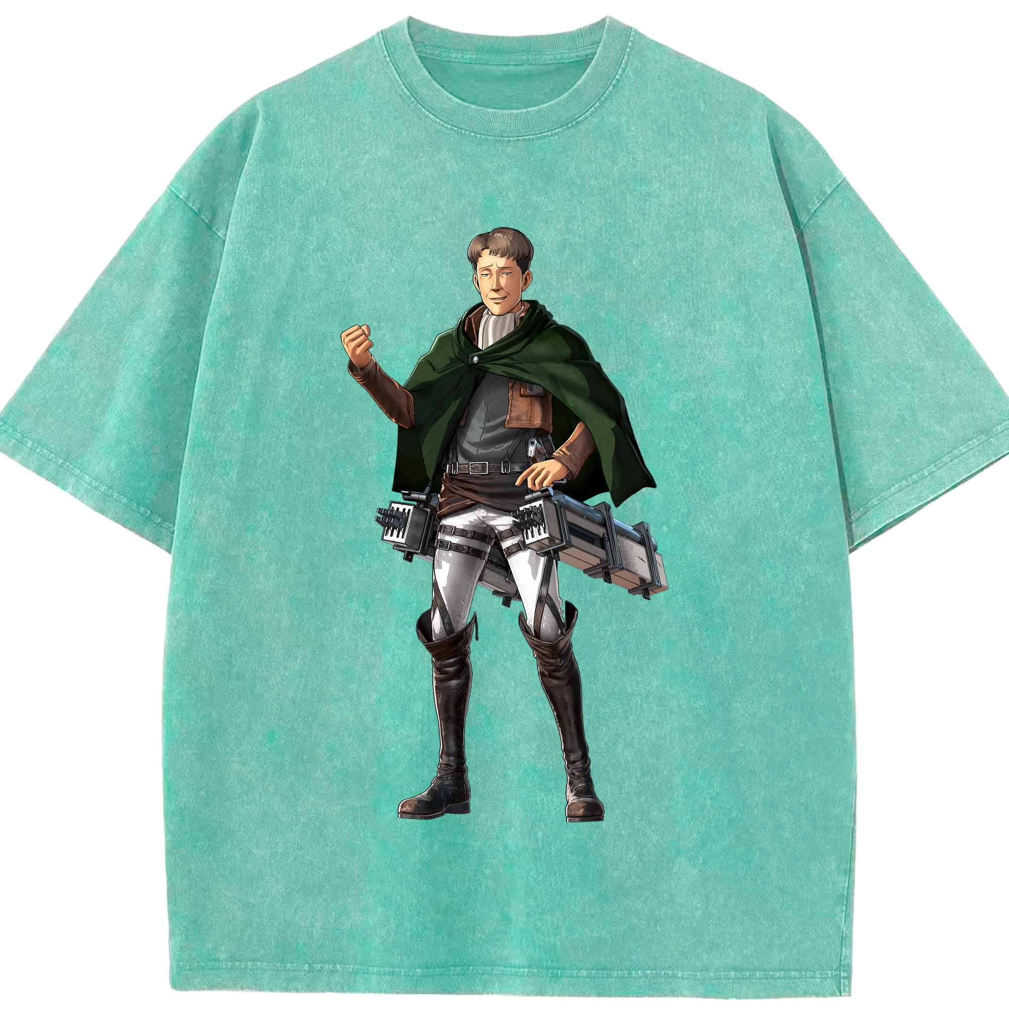 （画像用） 進撃の巨人 Attack on Titan 綿100% ヴィンテージ風 半袖Tシャツ（フロントプリント）